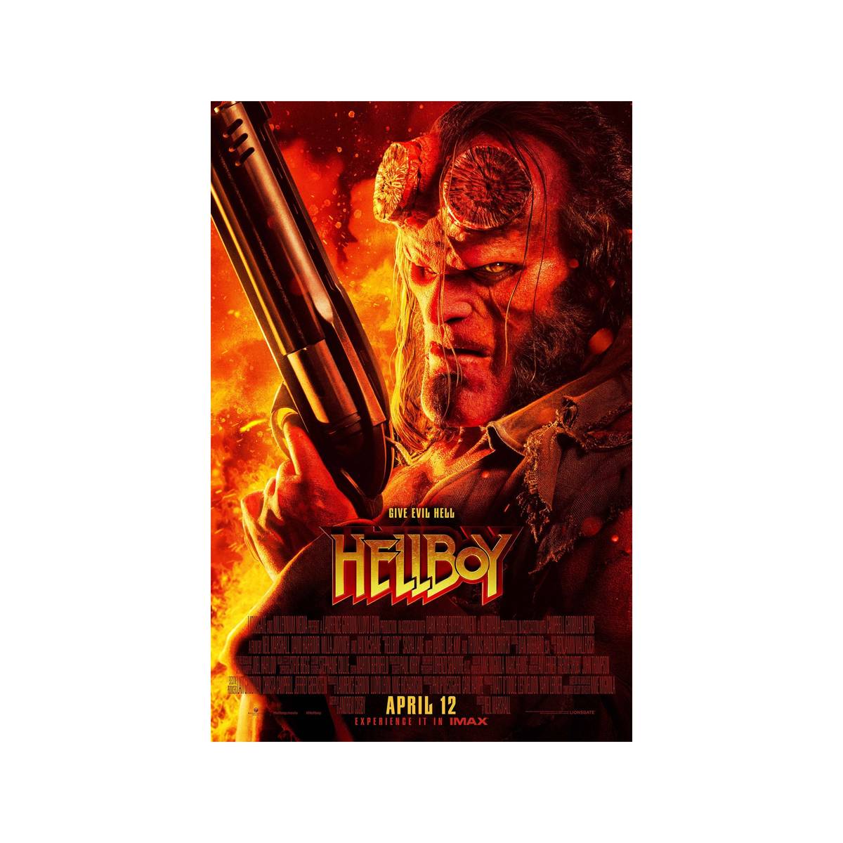 Hellboy 2019 Movie Ver. 1 - Poster | Canvas Wall Art Print