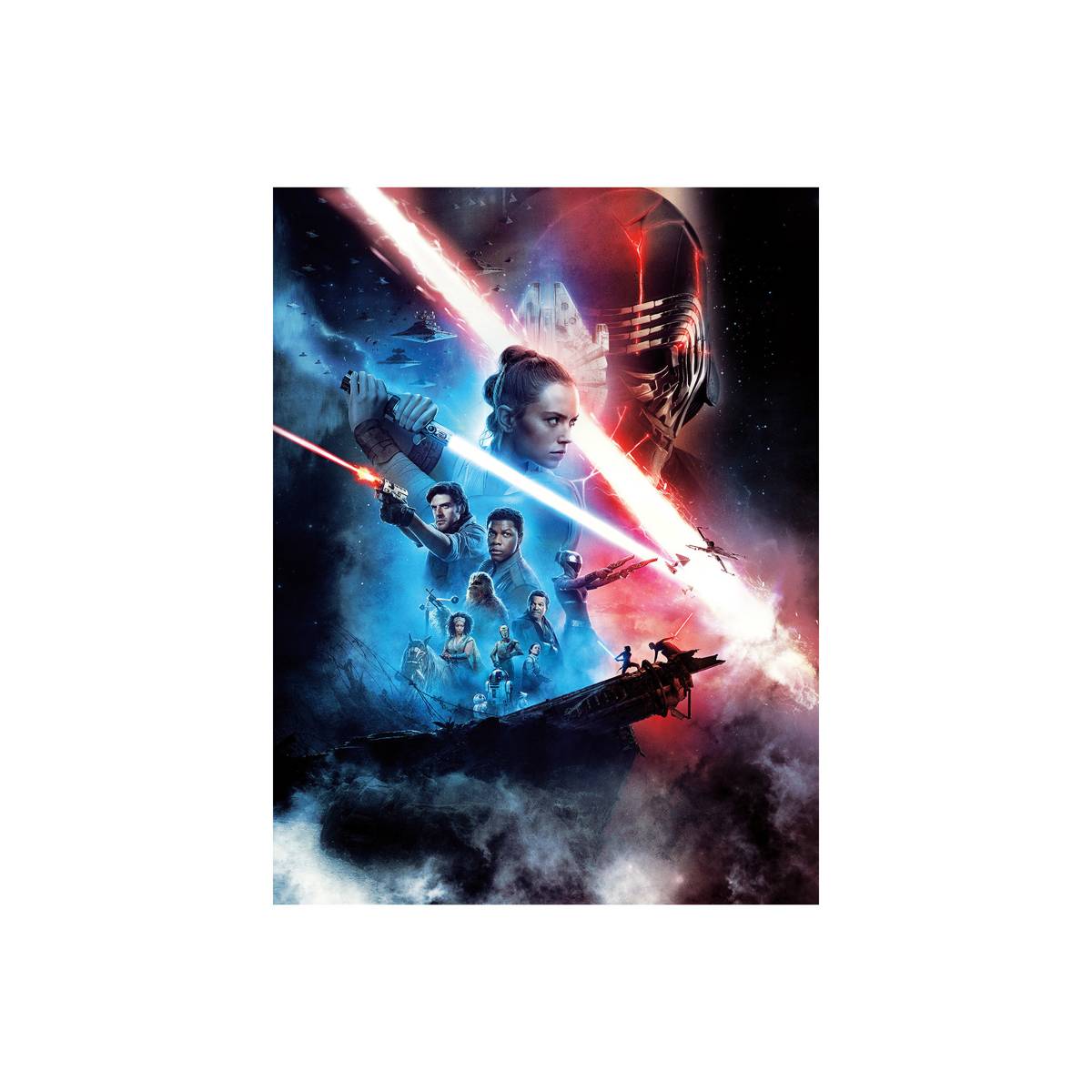 Star Wars: The Rise Of Skywalker 2019 Movie Ver. 1 (Textless) - Poster | Canvas Wall Art Print