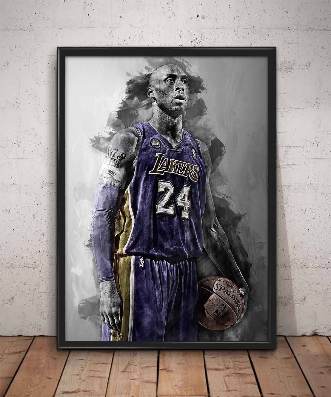 Kobe Bryant Print Kobe Bryant Wall Art - Poster | Canvas Wall Art Print