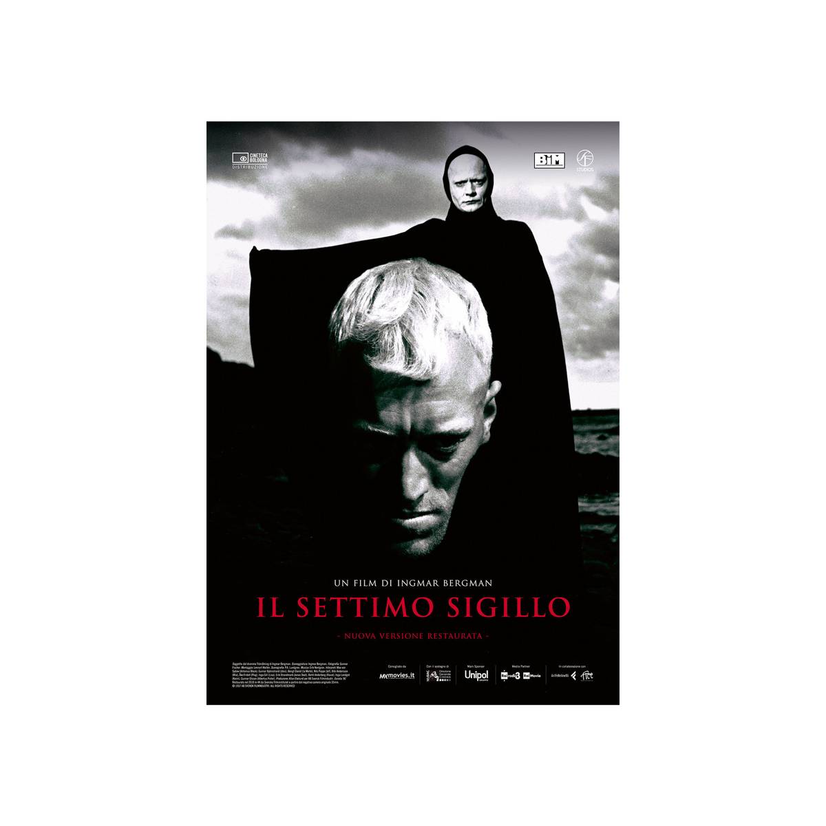 The Seventh Seal (Det Sjunde Inseglet) 1957 Movie Ver. 1 (Italian) - Poster | Canvas Wall Art Print