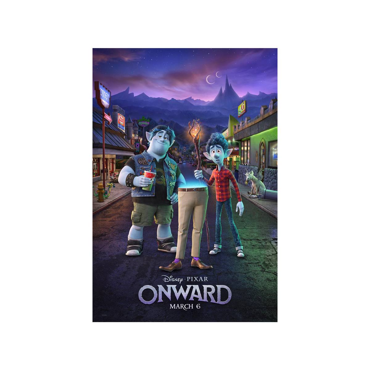 Onward 2020 Movie Ver. 2 - Poster | Canvas Wall Art Print