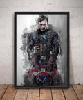 Captain America Print Captain America Avengers Wall Art - Poster | Canvas Wall Art Print