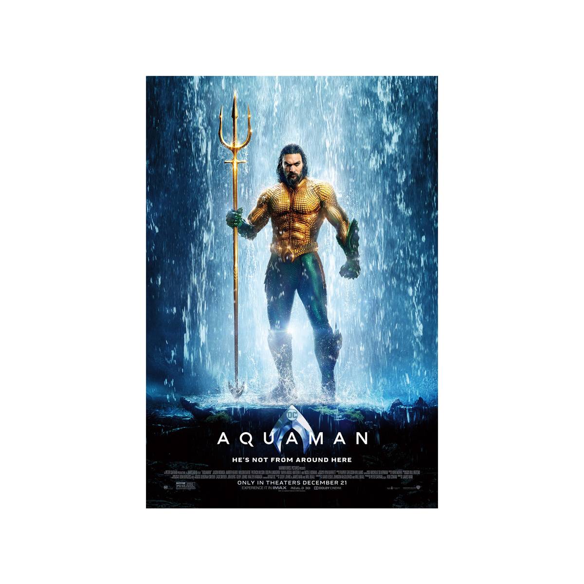 Aquaman 2018 Movie Ver. 1 - Poster | Canvas Wall Art Print