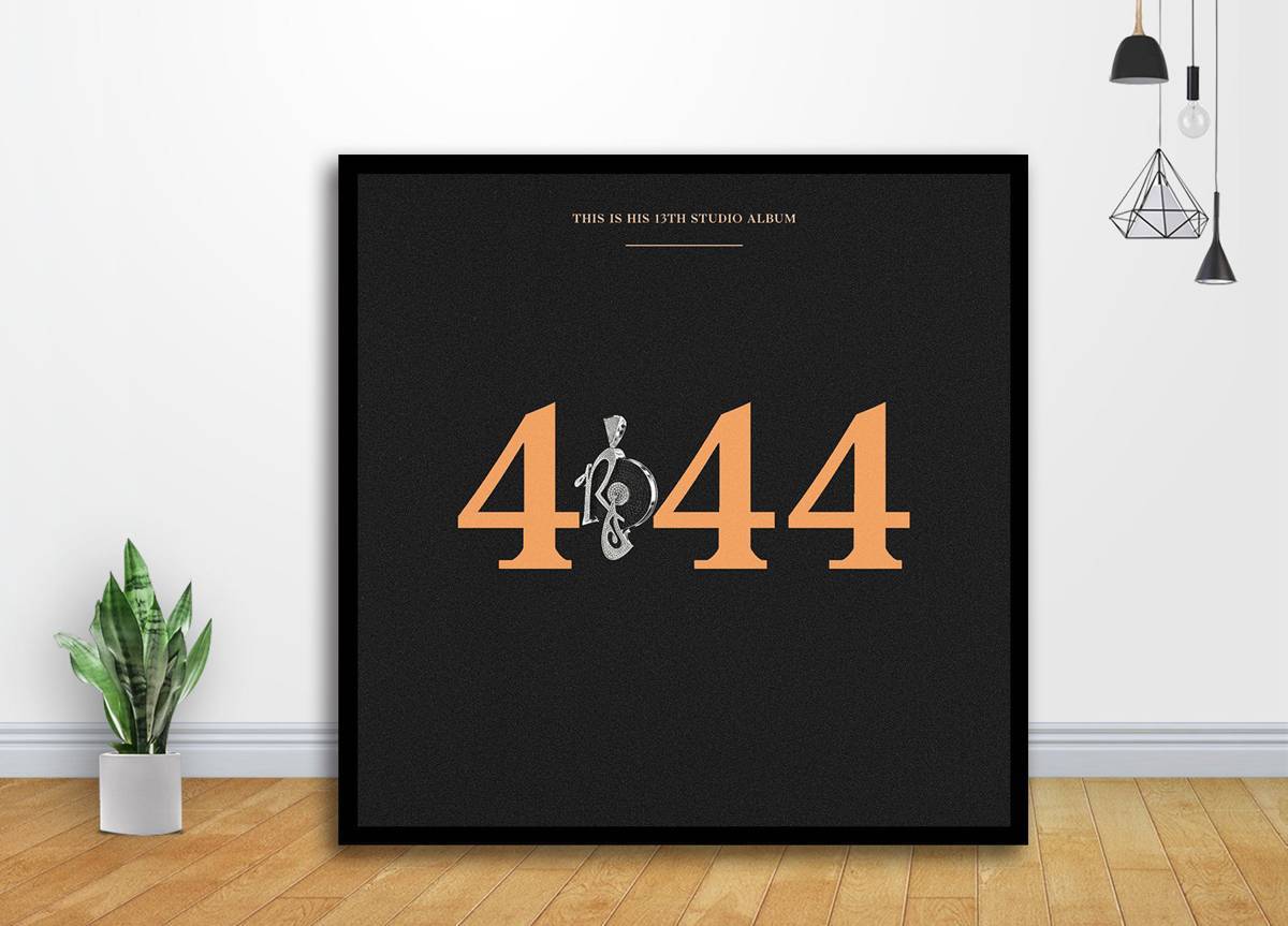 Jay Z-4?44 Music Album Cover Art - Poster | Canvas Wall Art Print
