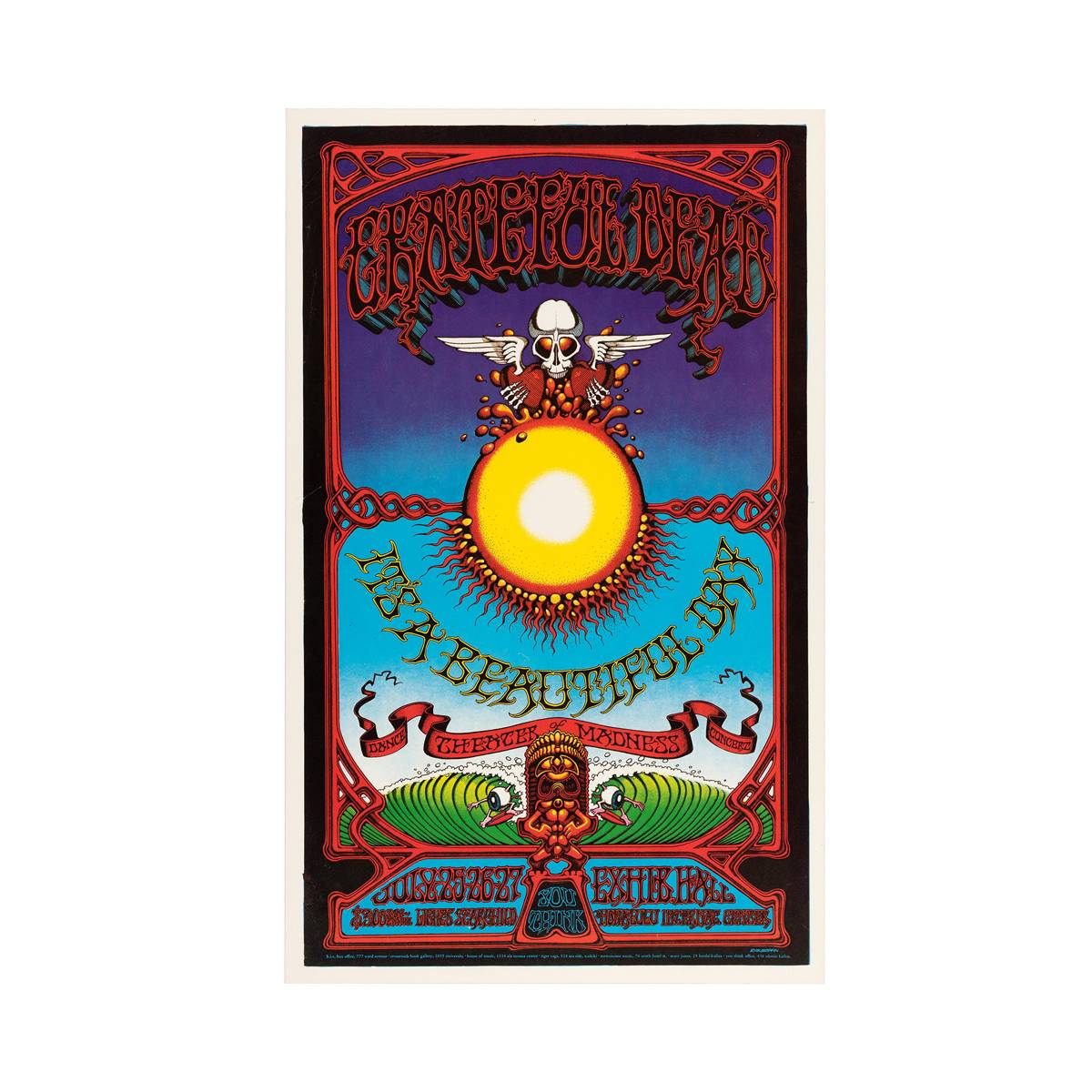 Grateful Dead 1982 Concert - Poster | Canvas Wall Art Print