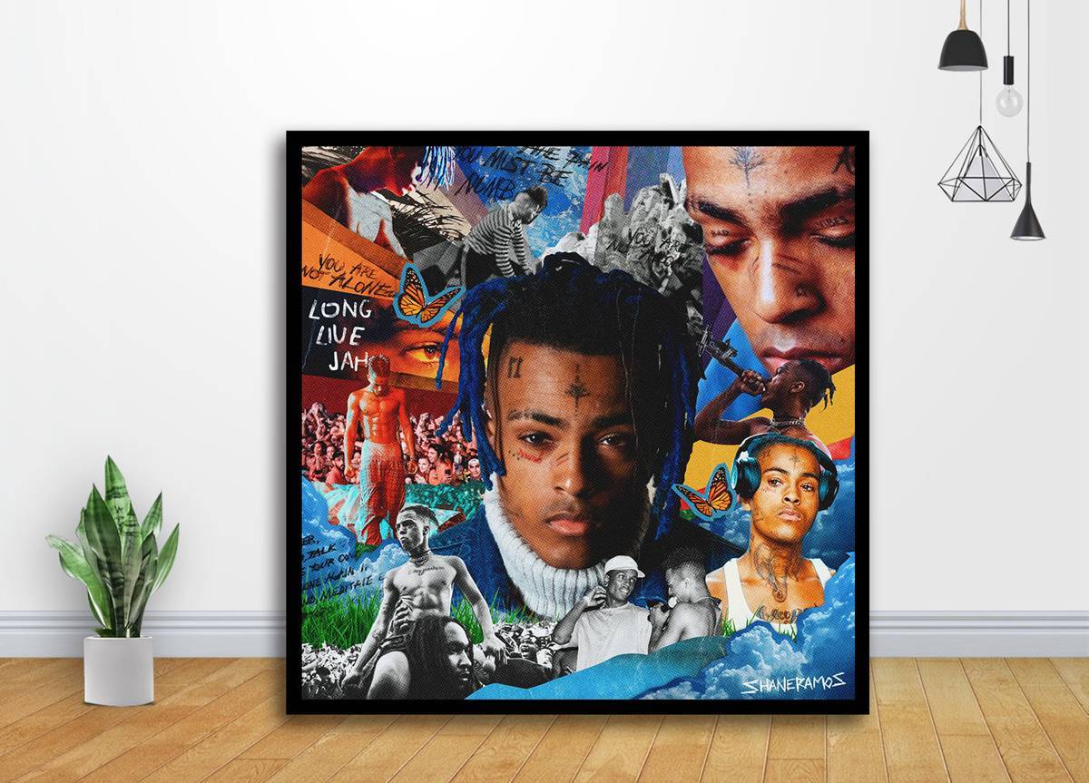 Xxxtentacion Hip Hop Music Album Cover Art - Poster | Canvas Wall Art Print