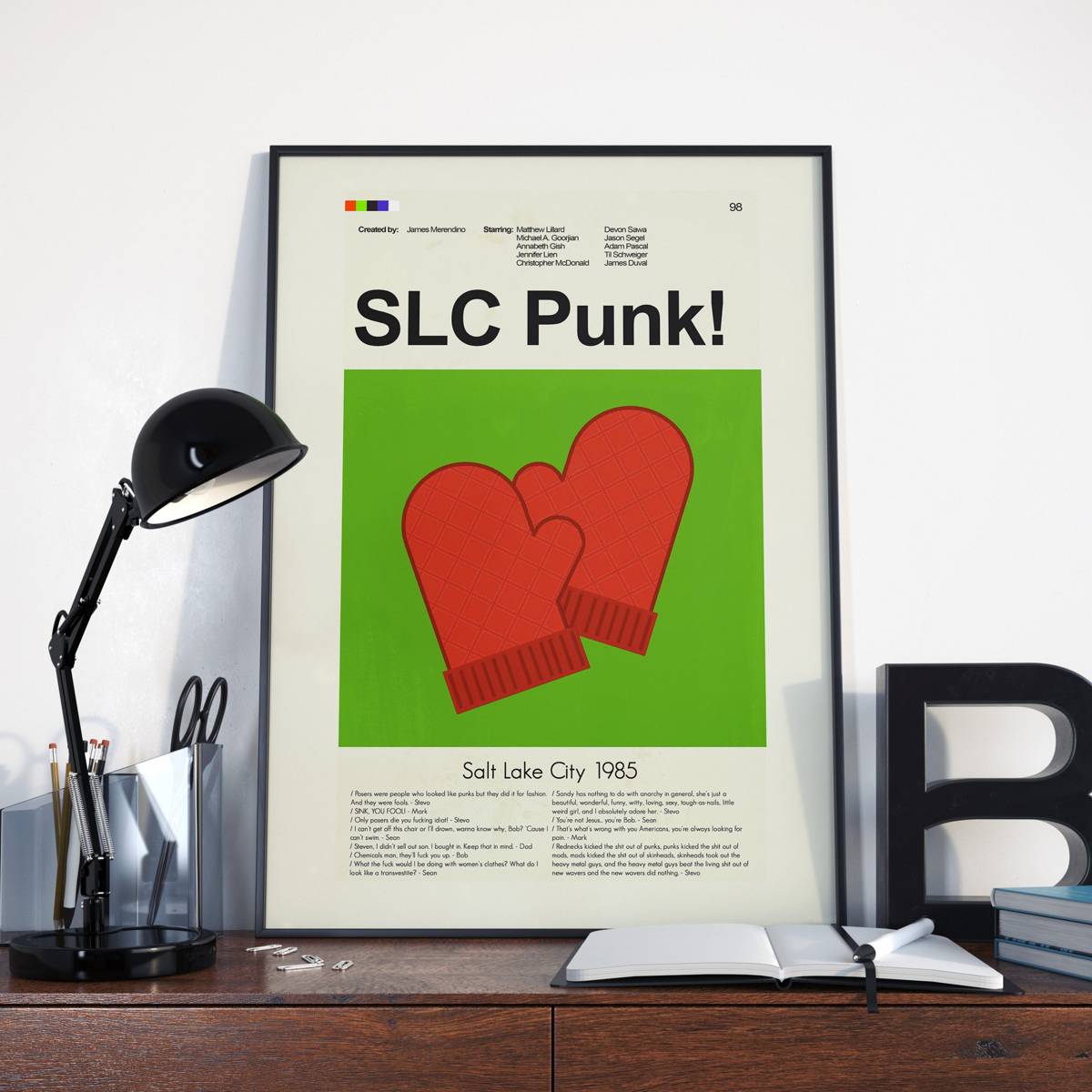 Slc Punk! Mid-Century Modern Inspired Print - Poster | Canvas Wall Art Print