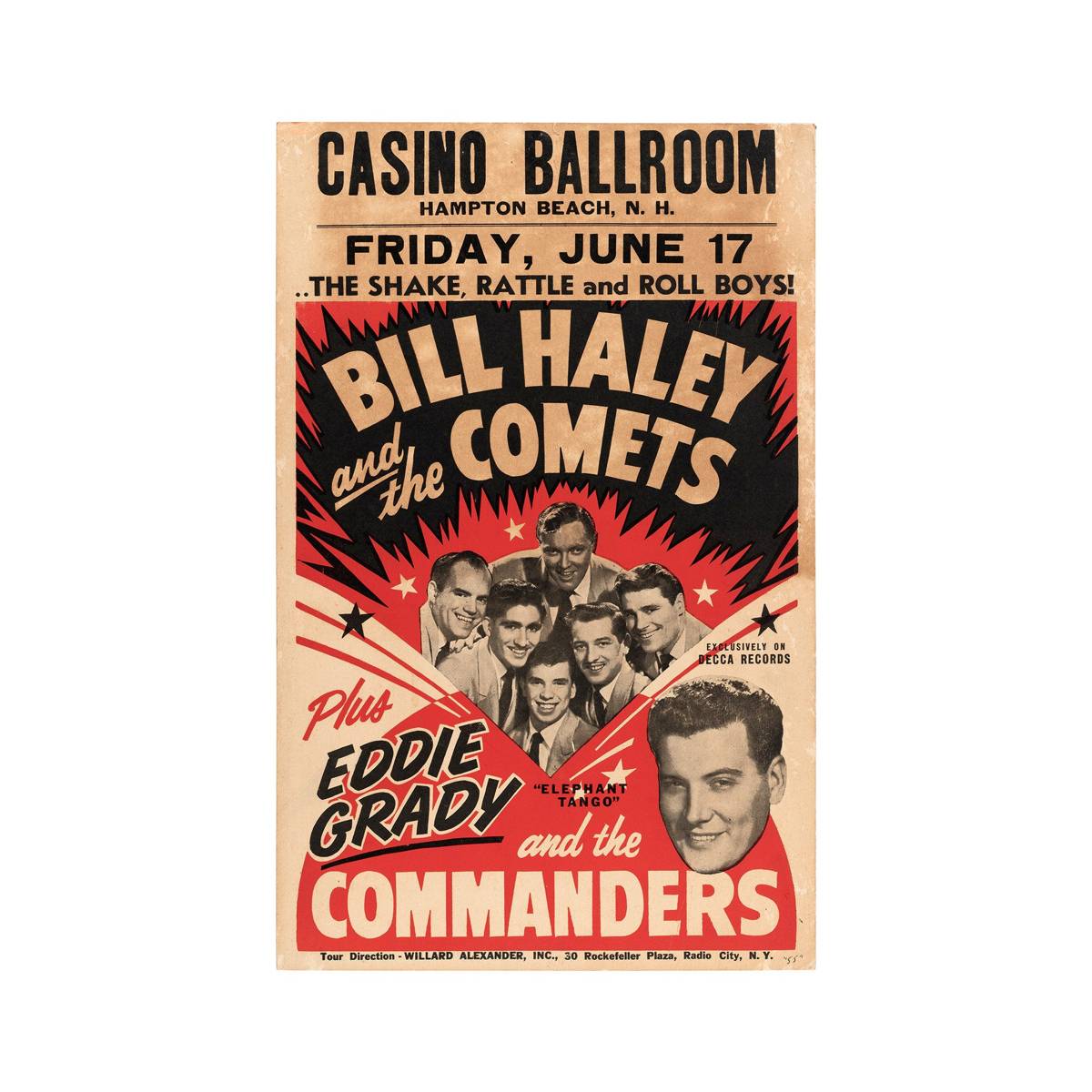 Bill Haley And The Comets 1955 Concert - Poster | Canvas Wall Art Print