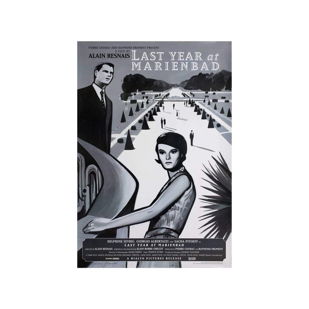 Last Year At Marienbad (L'Ann‚àö¬®¬¨¬©E Derni‚àö¬®¬¨¬®Re ‚àö√•‚àö¬™ Marienbad) 1961 Movie Ver. 1 - Poster | Canvas Wall Art Print