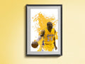 Famous Player Wall Art. Basketball Print. Sport Modern. Room Decor. - Poster | Canvas Wall Art Print