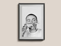 Rap. Modern Wall Art. American Hip Hop Artist Print. - Poster | Canvas Wall Art Print