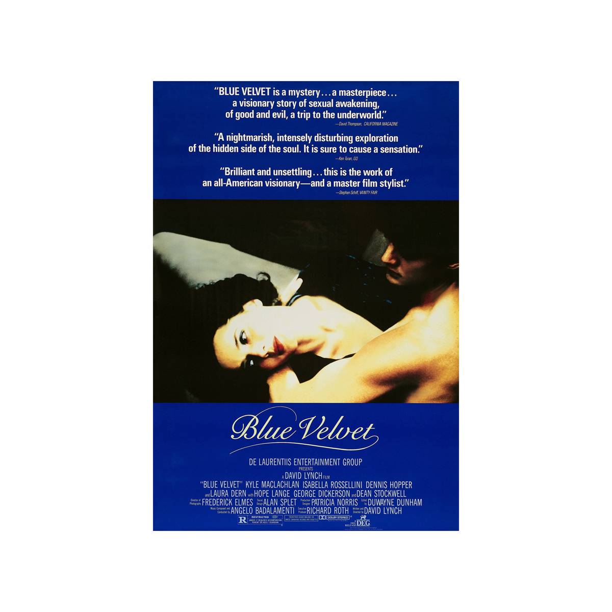 Blue Velvet 1986 Movie Ver. 1 - Poster | Canvas Wall Art Print