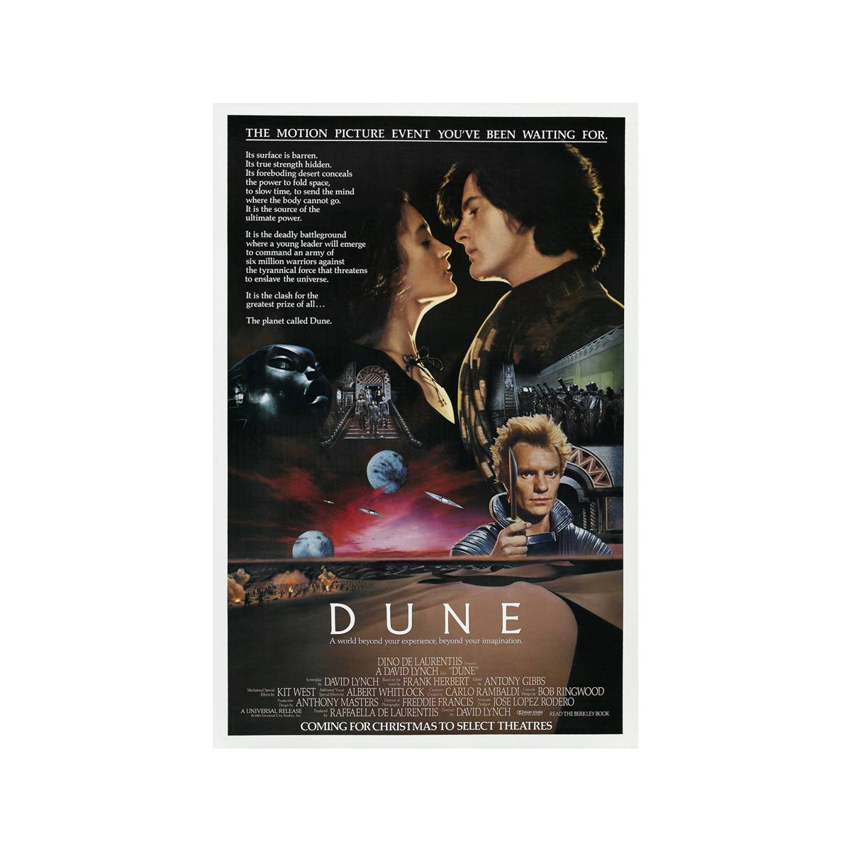 Dune 1984 Movie Ver. 1 - Poster | Canvas Wall Art Print