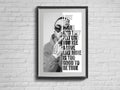 Hip Hop Artist And Quote Print. Celebrity Wall Art. American Rap. Gift For Men. - Poster | Canvas Wall Art Print