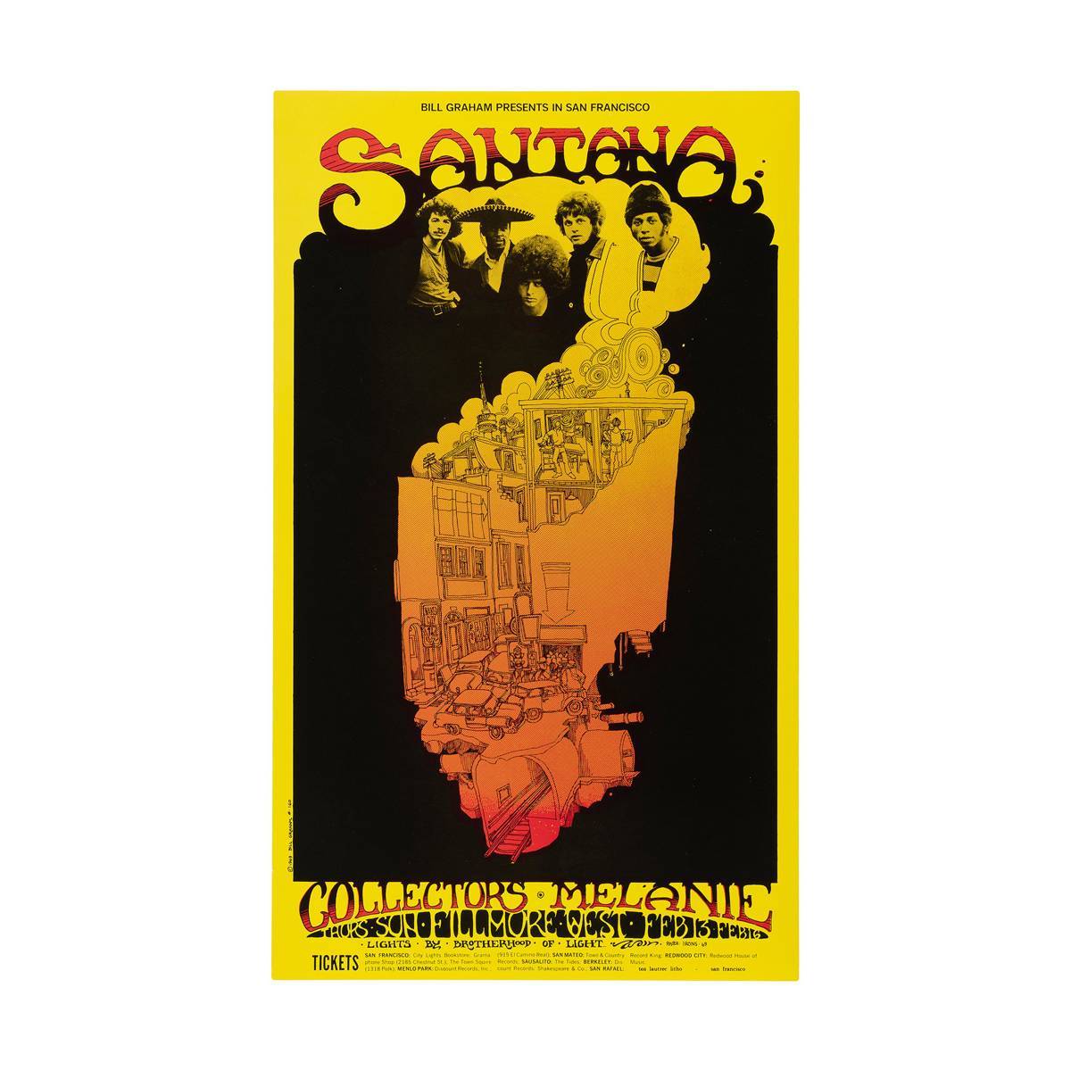 Santana 1969 Concert - Poster | Canvas Wall Art Print