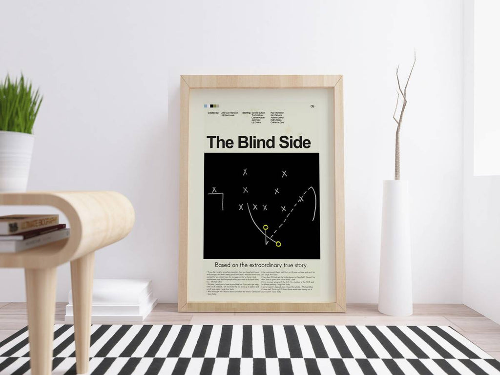 The Blind Side Mid-Century Modern Inspired Print - Poster | Canvas Wall Art Print