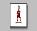 Trent Alexander-Arnold Liverpool / England In White - Poster | Canvas Wall Art Print