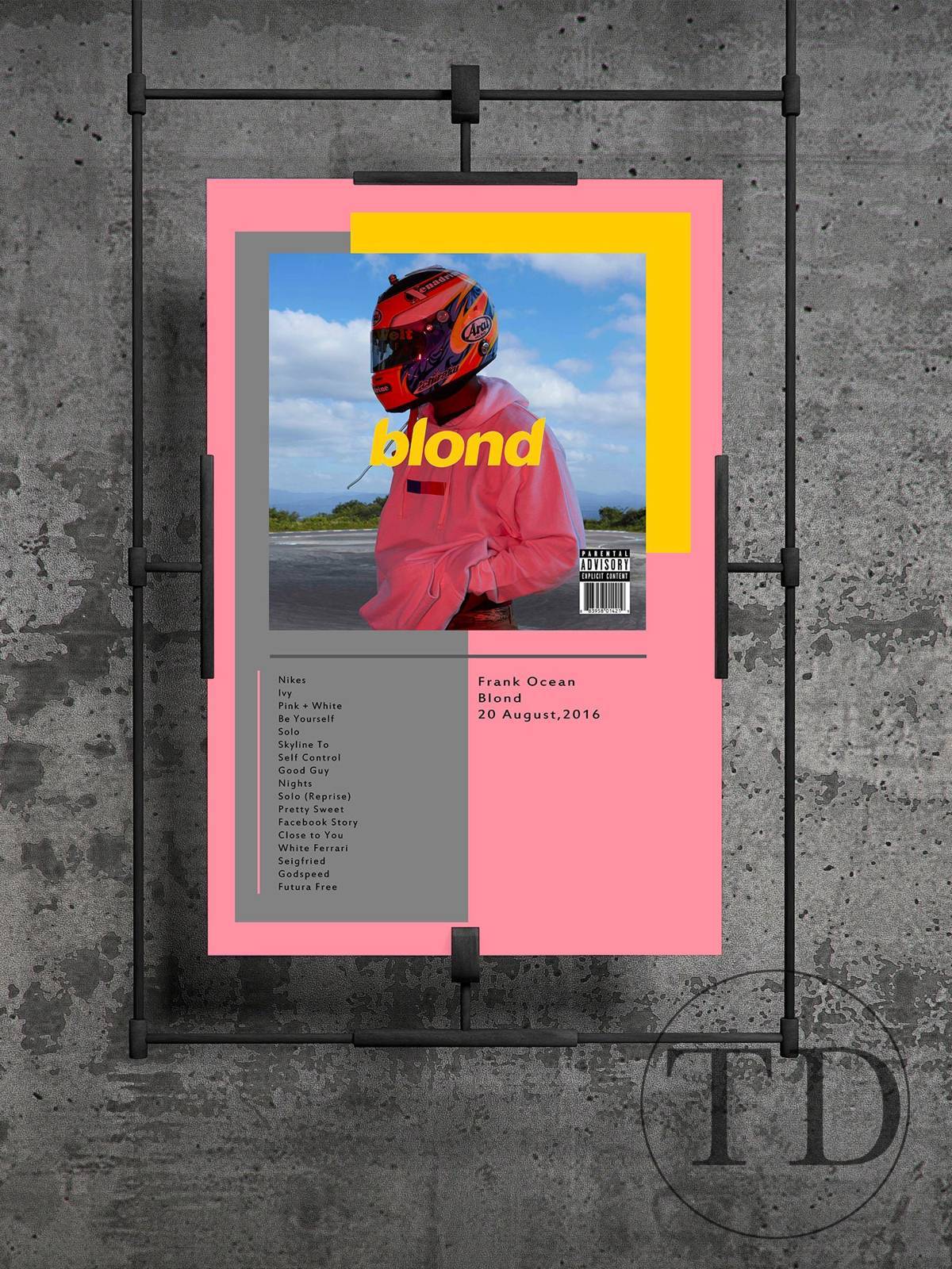 Frank Ocean - Blond, Frank Endless, Blonde Album Wall Art - Poster | Canvas Wall Art Print