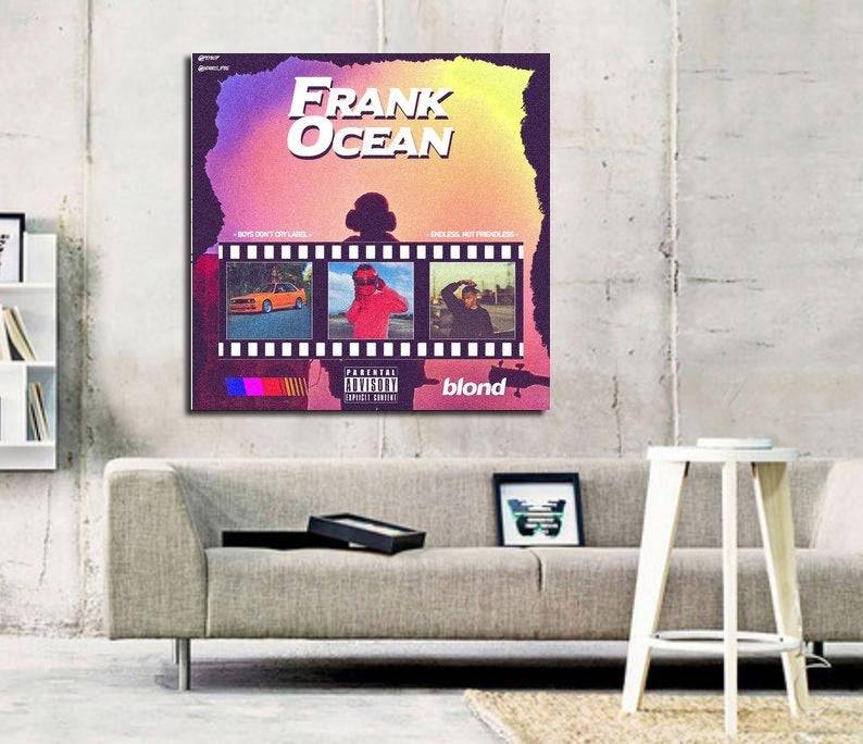 Frank Ocean Blonde Album Art Print - Poster | Canvas Wall Art Print