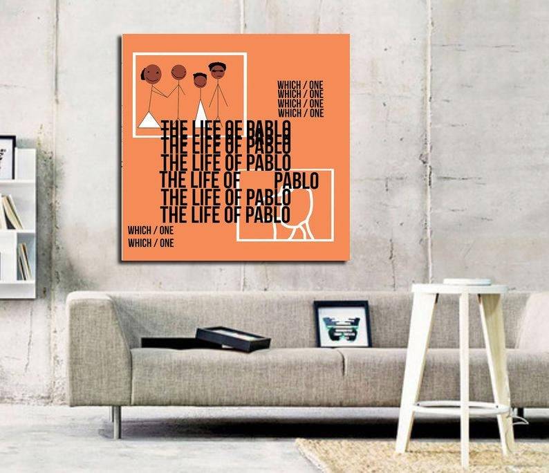 Kanye West The Life Of Pablo Album Art Print - Poster | Canvas Wall Art Print