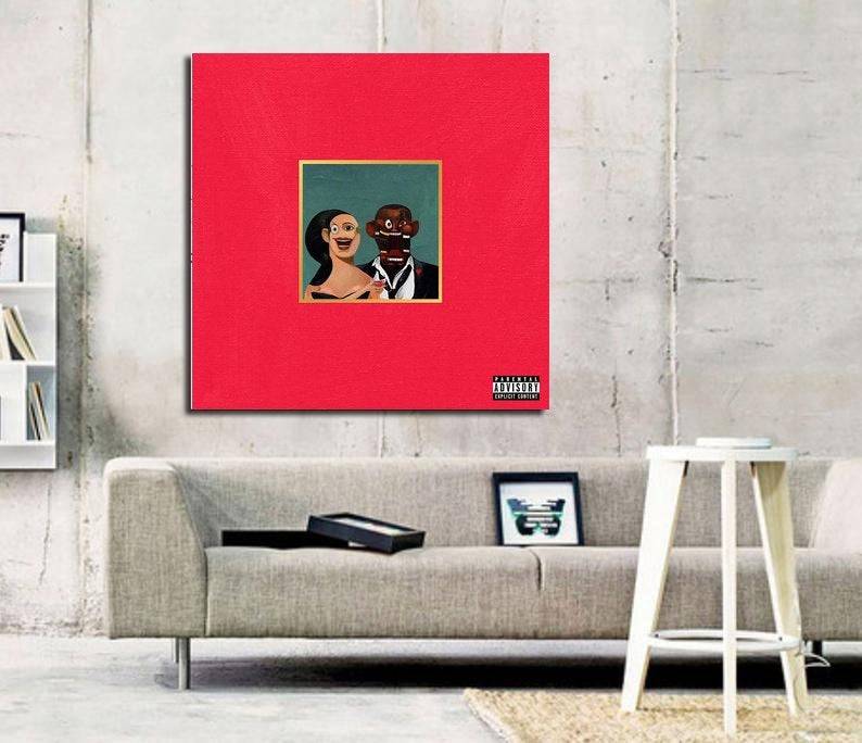 Kanye West My Beautiful Dark Twisted Fantasy Album Art Print - Poster | Canvas Wall Art Print