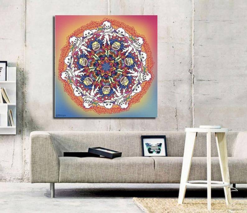 Kids See Ghosts Art Print - Poster | Canvas Wall Art Print