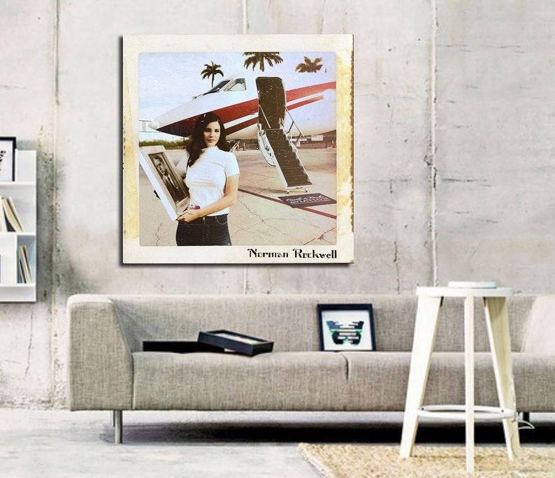 Lana Del Rey Norman Fucking Rockwell Album Art Print - Poster | Canvas Wall Art Print