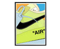 Neon Air Sneaker Poster, Hypebeast Poster, Kicks Poster, Urban Wall Art, Graffiti Wall Art, Streetwear Posters, Sneaker Wall Art - Poster | Canvas Wall Art Print