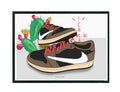 Cactus Low Sneaker Poster, Hypebeast Poster, Kicks Poster, Urban Wall Art, Graffiti Wall Art, Streetwear Posters, Sneaker Art - Poster | Canvas Wall Art Print