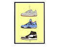 Astro Sneaker History Poster, Hypebeast Poster, Kicks Poster, Urban Wall Art, Graffiti Wall Art, Streetwear Posters, Sneaker Art - Poster | Canvas Wall Art Print