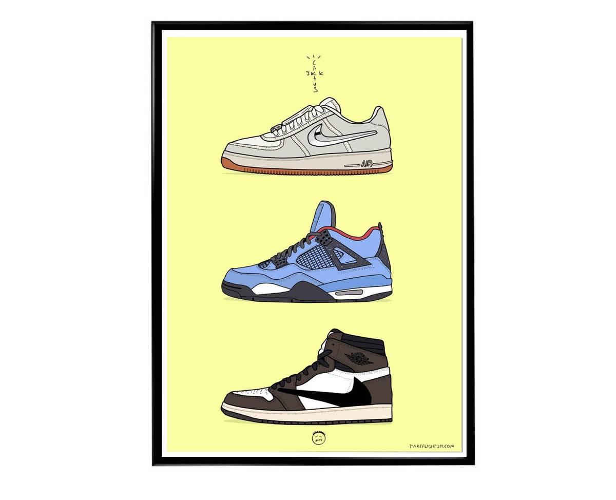 Astro Sneaker History Poster, Hypebeast Poster, Kicks Poster, Urban Wall Art, Graffiti Wall Art, Streetwear Posters, Sneaker Art - Poster | Canvas Wall Art Print
