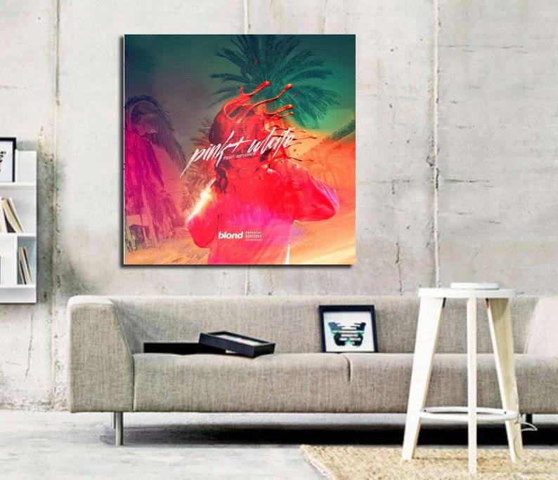 Frank Ocean Pink + White Album Art Print - Poster | Canvas Wall Art Print