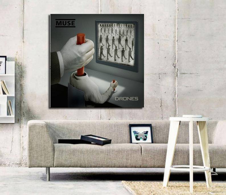 Muse Drones Album Art Print - Poster | Canvas Wall Art Print