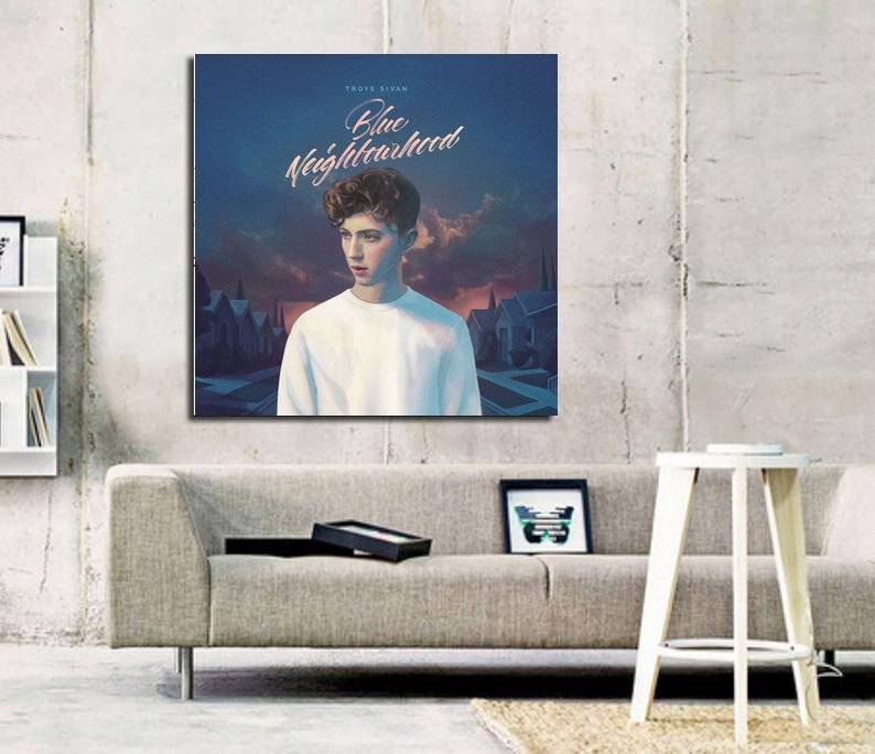 Troye Sivan Blue Neighbourhood Album Art Print - Poster | Canvas Wall Art Print