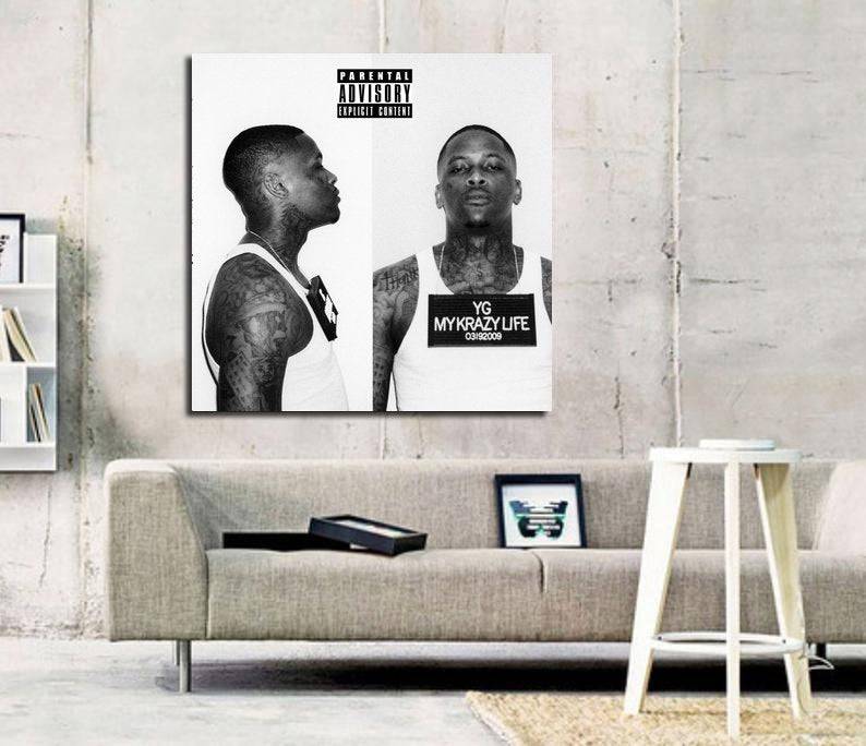 Yg My Krazy Life Album Art Print - Poster | Canvas Wall Art Print
