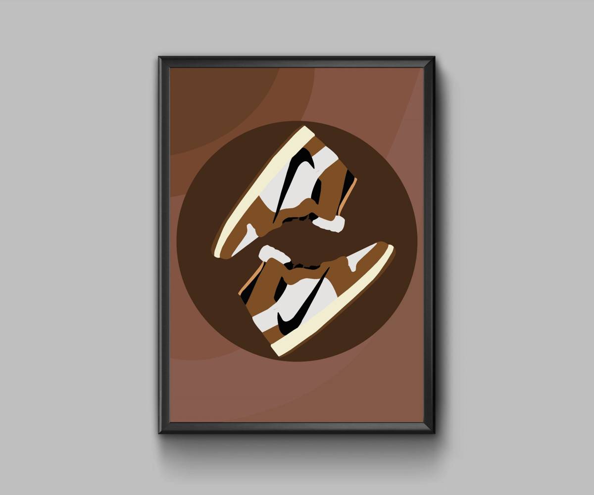 Nike Jordans Travis Scott - Poster | Canvas Wall Art Print