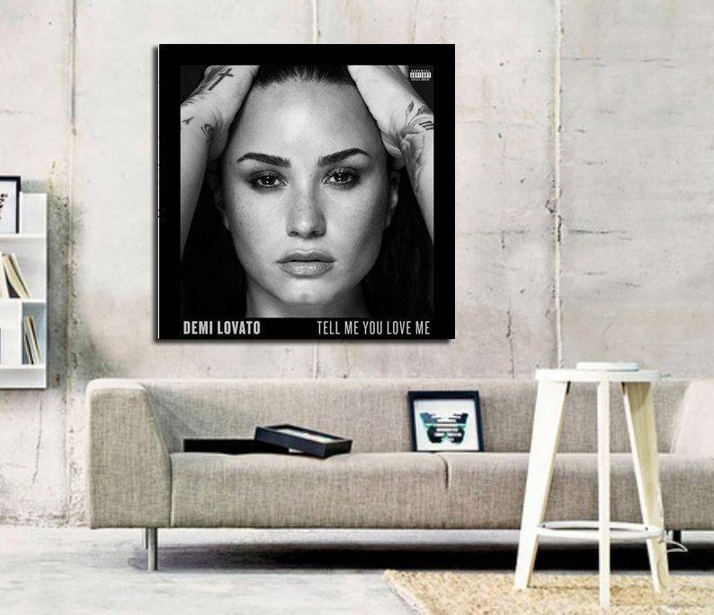 Demi Lovato Tell Me You Love Me 2017 New Album Art Print - Poster | Canvas Wall Art Print