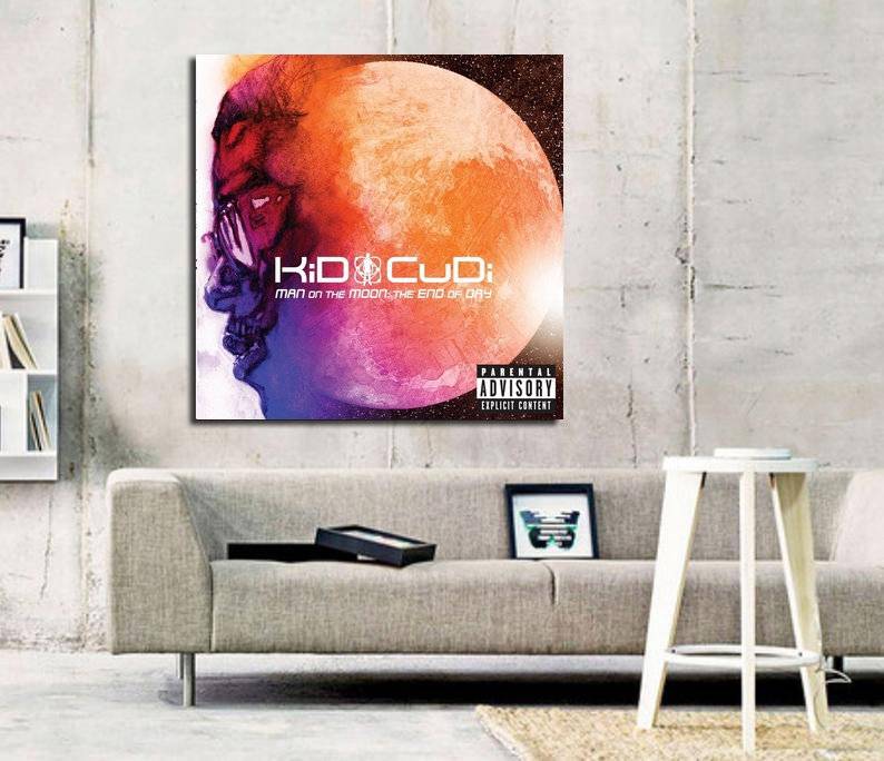 Kid Cudi Man On The Moon Album Art Print - Poster | Canvas Wall Art Print