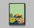 Sicily, Italy In Green - Poster | Canvas Wall Art Print