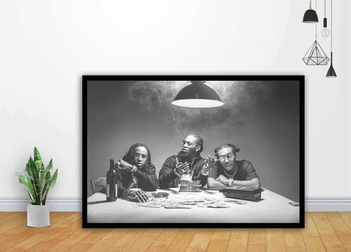 Migos Quavo Offset Takeoff Culture Music Album Art - Poster | Canvas Wall Art Print