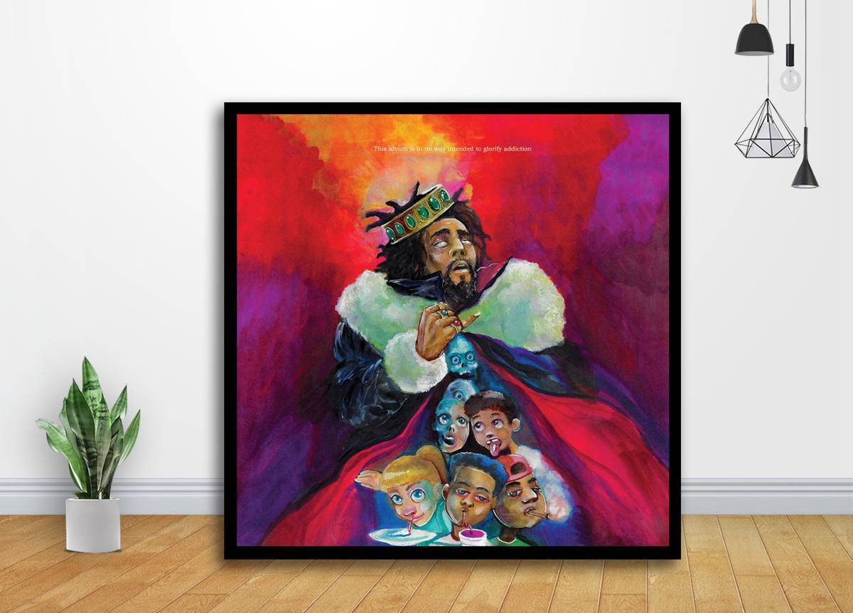 J Cole K.O.D Album 2018 Music Album Art - Poster | Canvas Wall Art Print