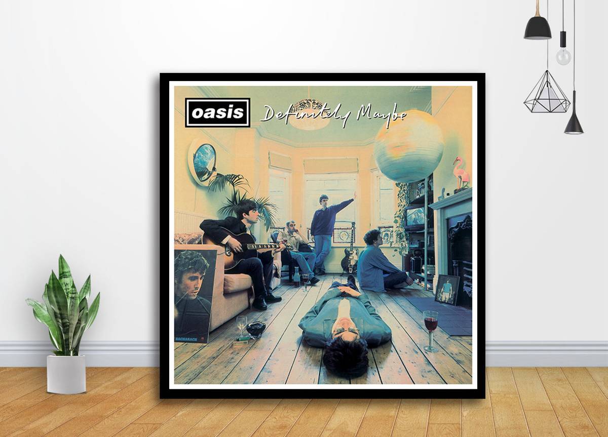 Oasis Packshot Definitely Maybel Music Album Art - Poster | Canvas Wall Art Print