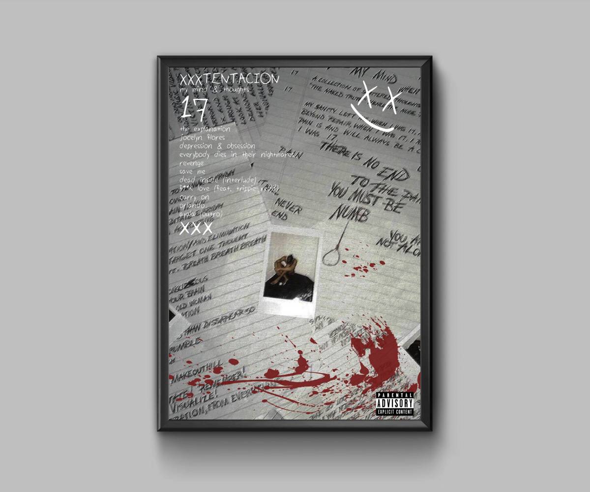 Xxxtentacion 17 Album Cover - Poster | Canvas Wall Art Print