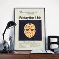 Friday The 13Th Mid-Century Modern Inspired Print - Poster | Canvas Wall Art Print