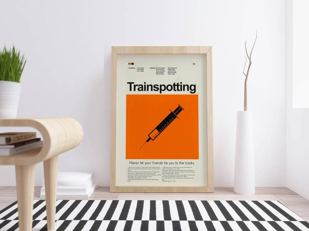 Trainspotting Mid-Century Modern Inspired Print - Poster | Canvas Wall Art Print