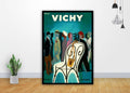 Vichy Villemot Green Art - Poster | Canvas Wall Art Print