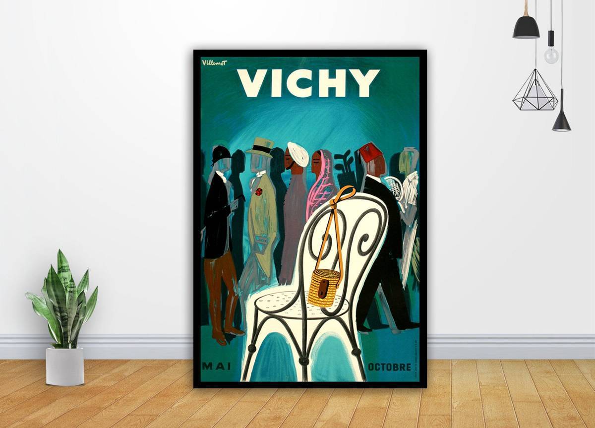 Vichy Villemot Green Art - Poster | Canvas Wall Art Print