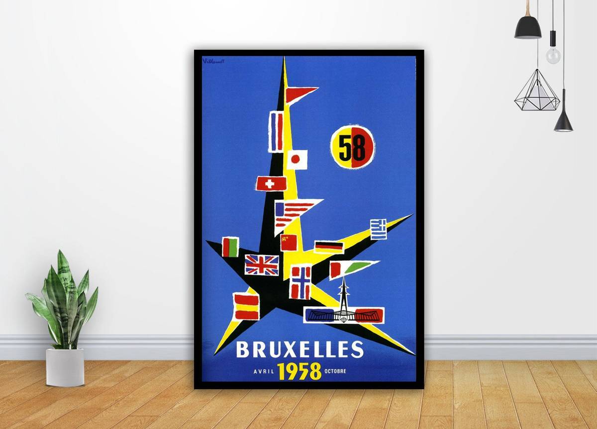1958 Exposition Universelle De Bruxelles Art - Poster | Canvas Wall Art Print