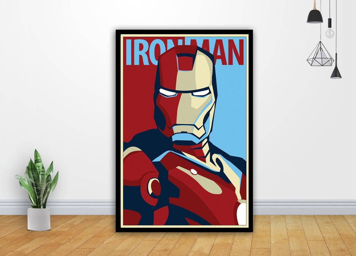 Retro Iron Man Movie Art - Poster | Canvas Wall Art Print