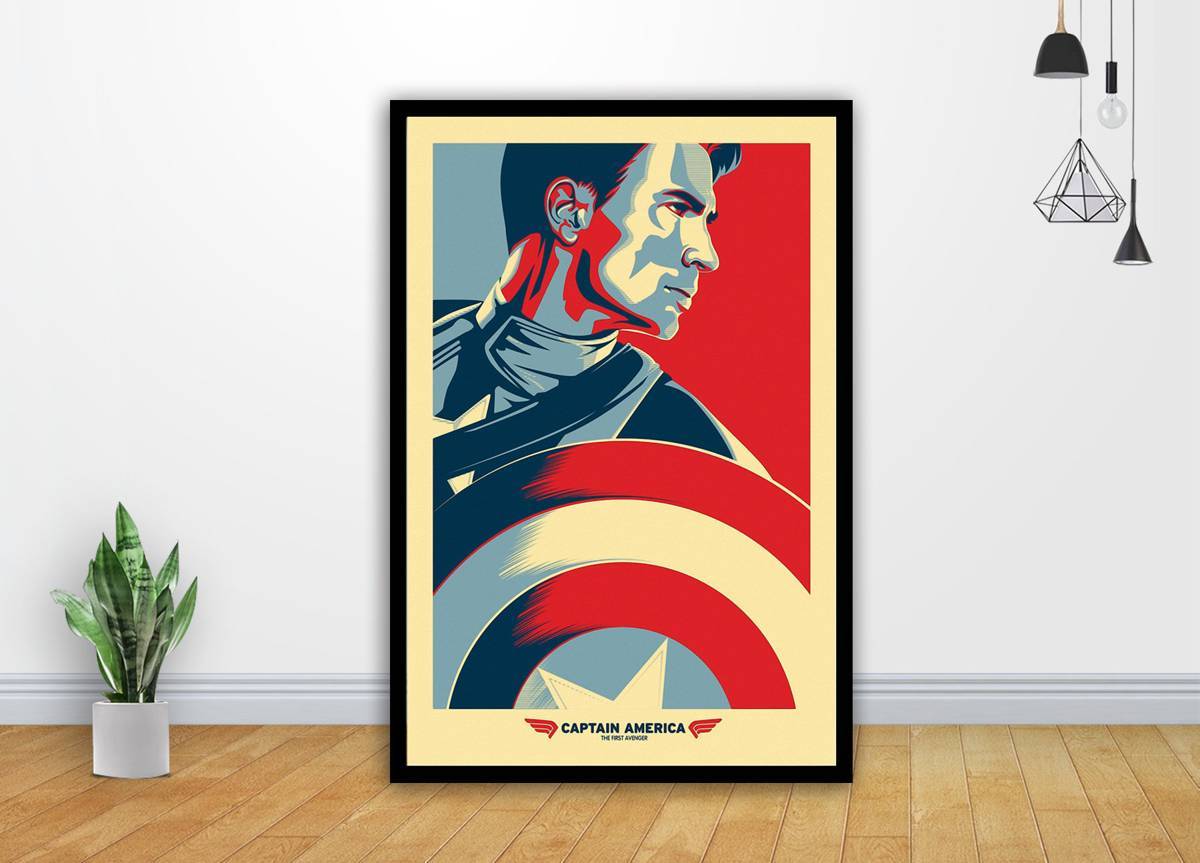 Vintage Captain America Movie Art - Poster | Canvas Wall Art Print